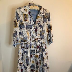 Vintage 50’s summer dress Small frame
